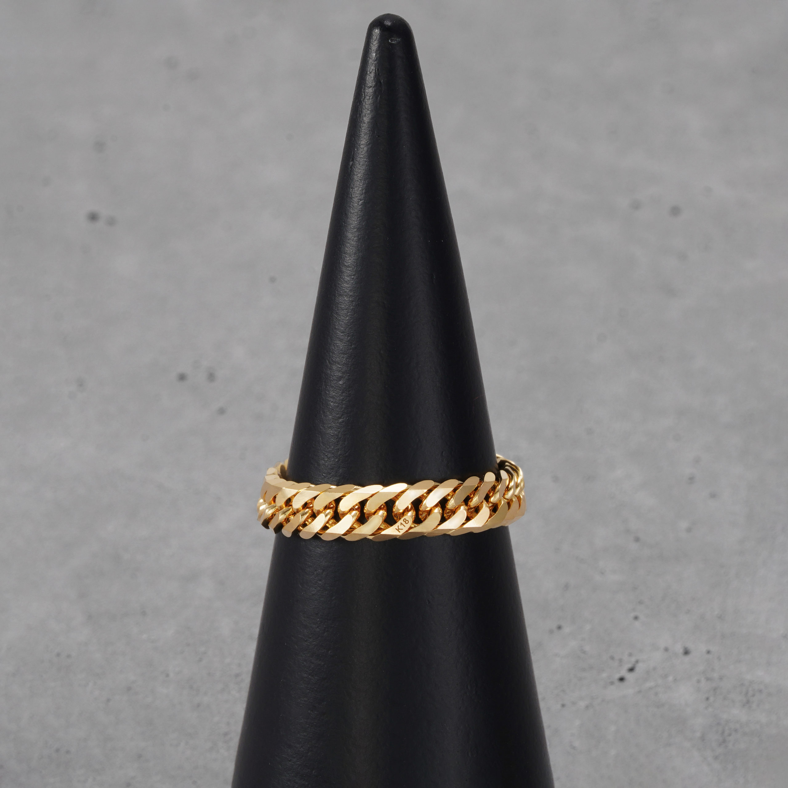 K18 18金 喜平リング 6面ダブル 4.5mm幅 ソフトタイプ チェーン | SPERANZA