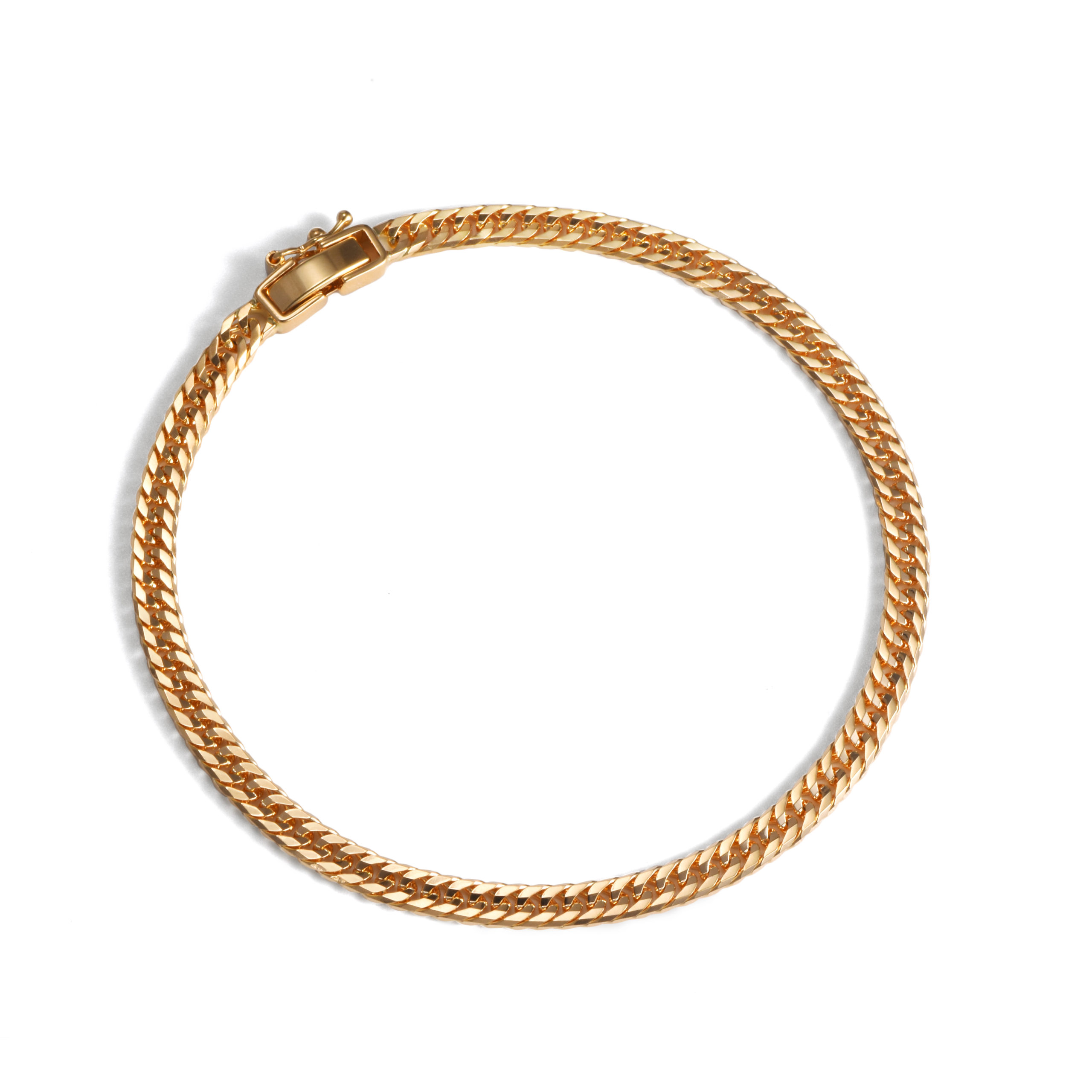 K18 18金 喜平ブレスレット 16面ダブル 7g 18cm 3.5mm幅 中折れ | SPERANZA