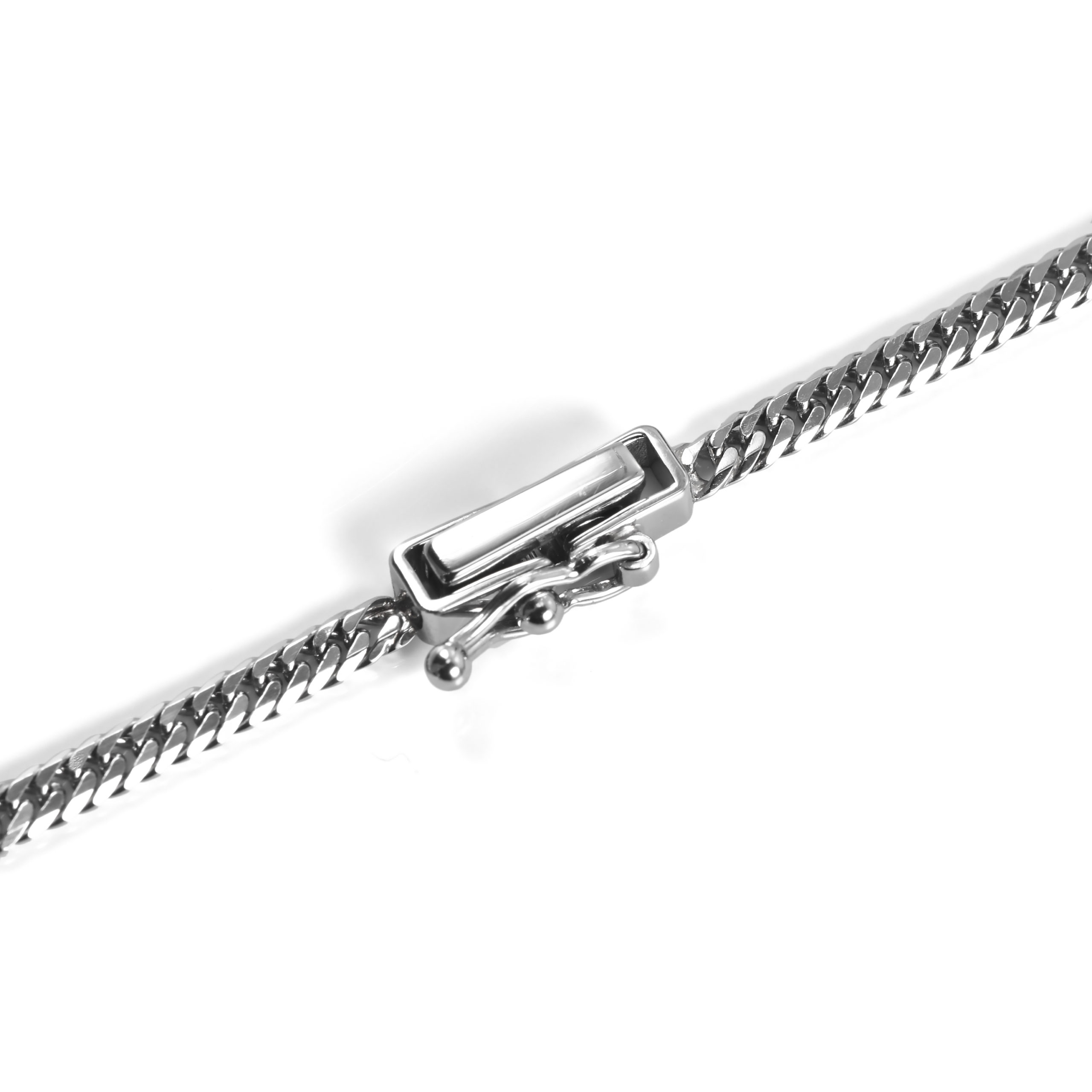 Pt850 プラチナ850 喜平ネックレス 6面ダブル 10g 45cm 2.5mm幅 中折れ