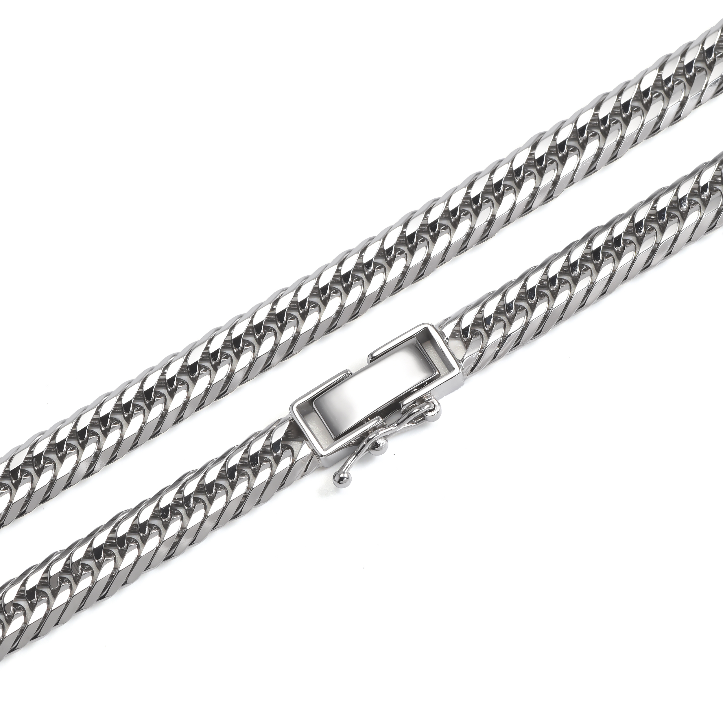 Pt999 純プラチナ 喜平ネックレス 12面トリプル 50g 50cm 5.2mm幅 中