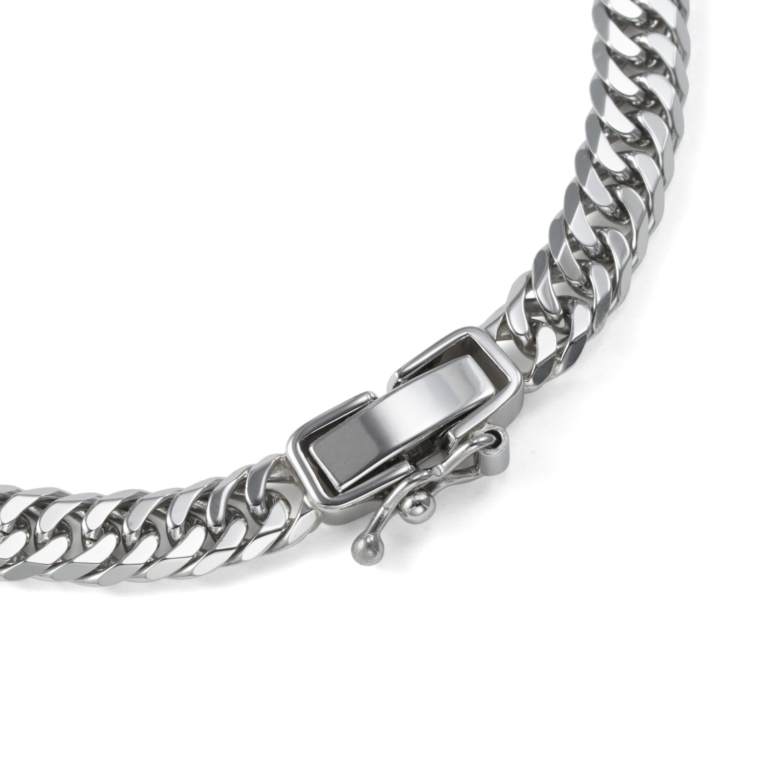 Pt850 プラチナ850 喜平ブレスレット 6面ダブル 約10g 18cm 4.1mm幅 中