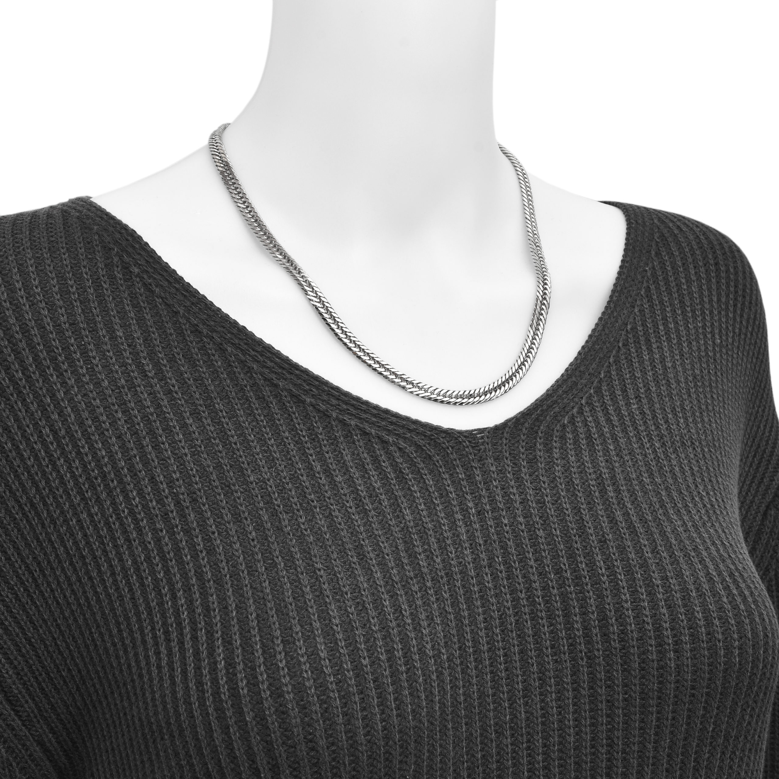 Pt999 純プラチナ 喜平ネックレス 12面トリプル 70g 50cm 6.2mm幅 中