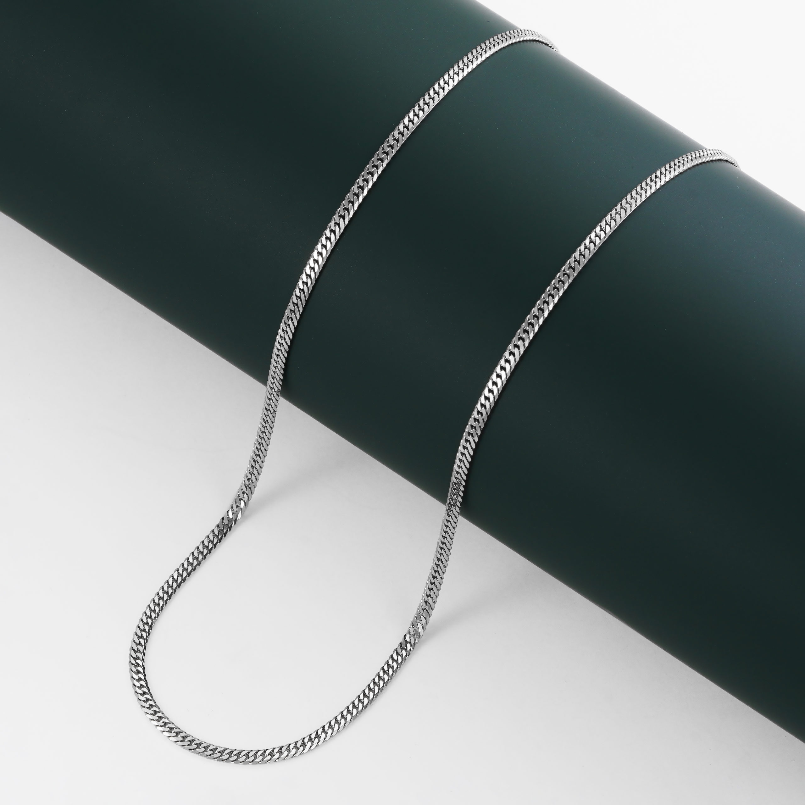 Pt850 プラチナ850 喜平ネックレス 6面ダブル 約10g 55cm 2.3mm幅 中