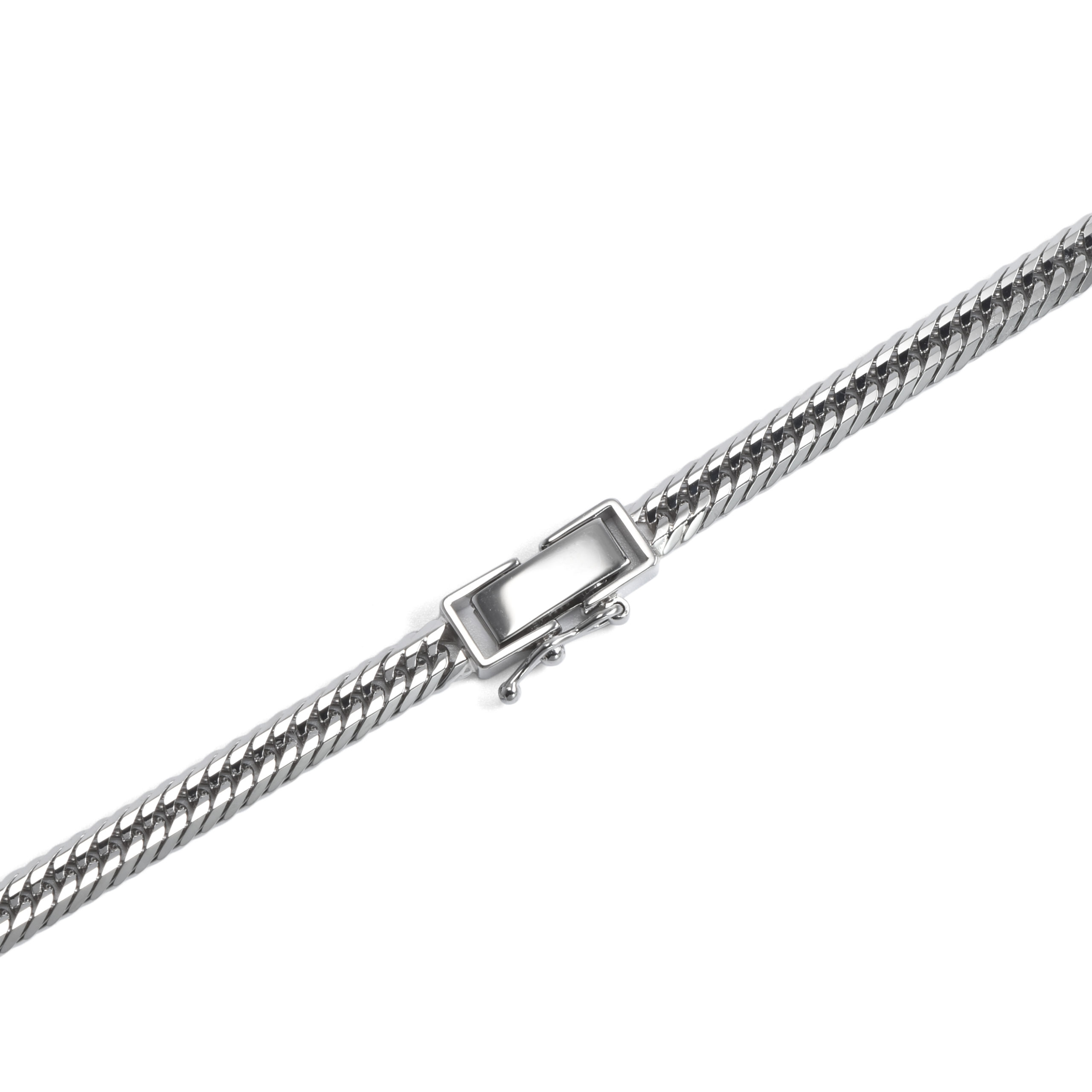 Pt850 プラチナ 喜平ネックレス 12面トリプル 30g 50cm 4.3mm幅 中折れ