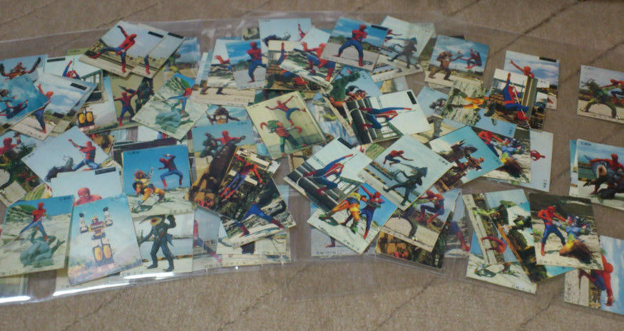 アマダ製 東映スパイダーマン ミニカード 全40種: Spider-Manブログ