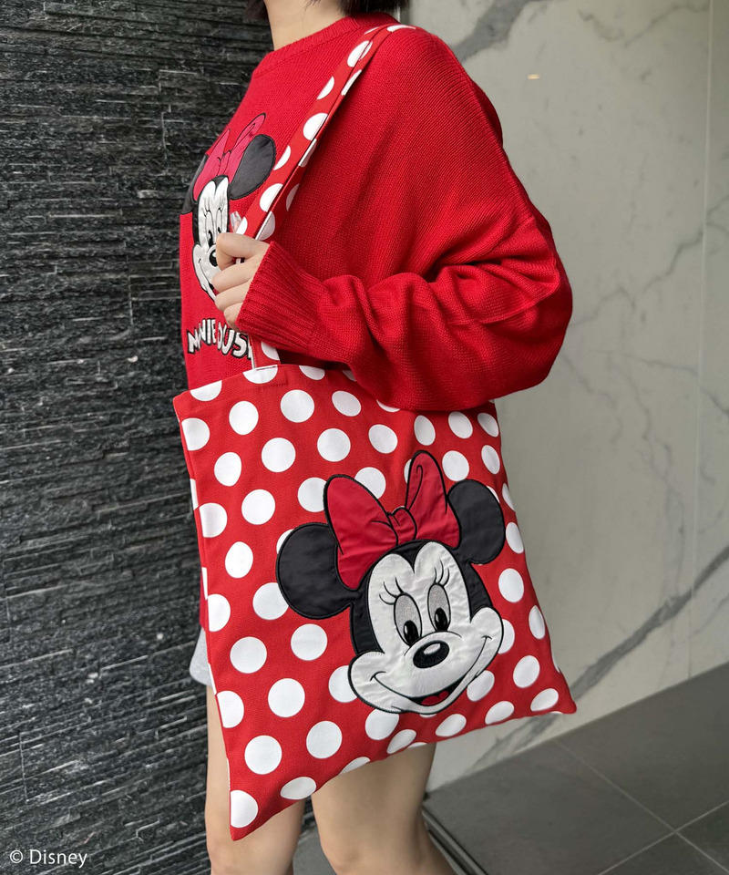 Disney/ディズニー/ミニーマウス】サテン刺しゅうトートバッグ｜4GEEKs