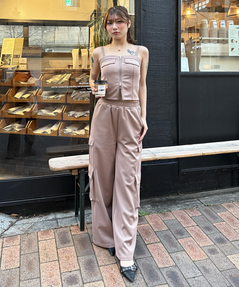 ダブルZIPキャミパンツセットアップ｜SPIRALGIRL スパイラルガール