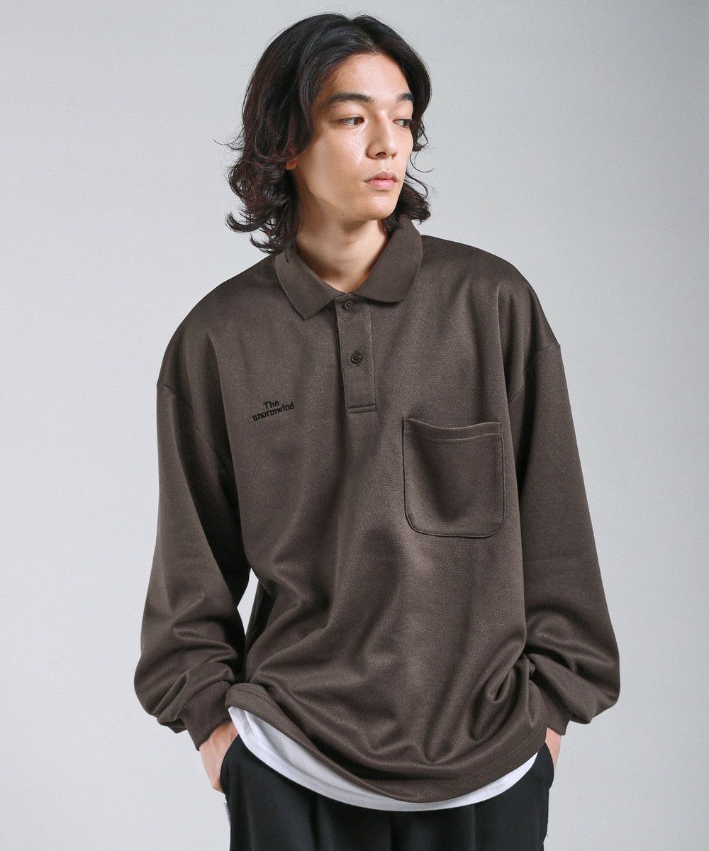 極美品】マークアンドロナ ポロシャツ ビッグロゴ プリント 鹿の子