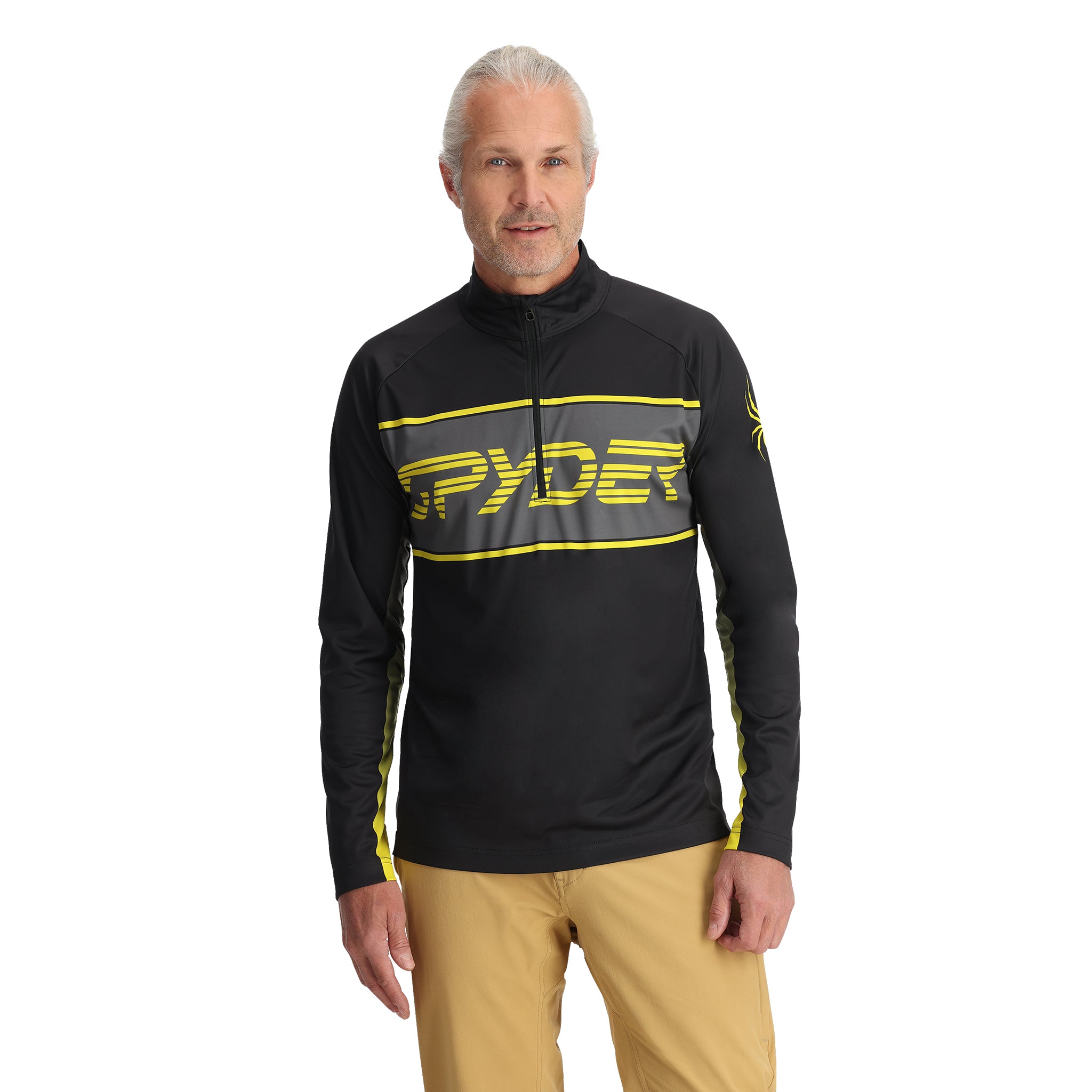 Paramount Half Zip - Acid Yellow | Spyder Europe