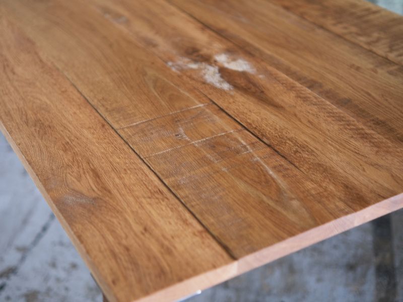 ≪テーブル天板≫【無垢 オーク材/ハギ板 ラフ仕上げ/サイズオーダー