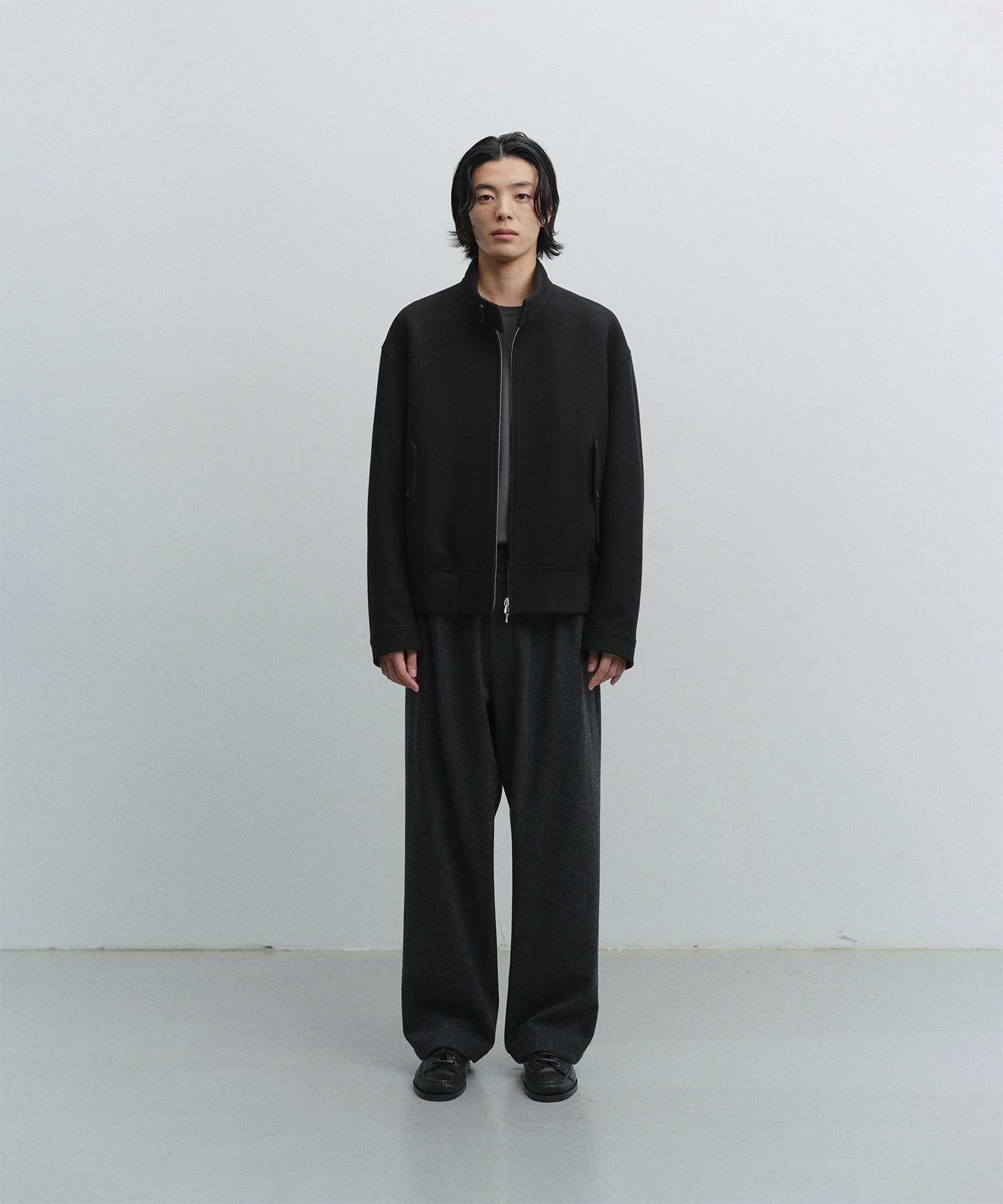 MUSINSA公式 | ANOTHER OFFICE Huge Harrington Jacket (Black)