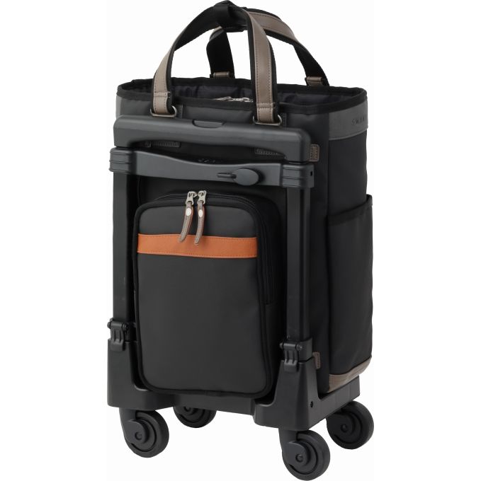 D-650 SWANY×MOUSTACHE(M18)ブラック＜T2キャスター・4輪ストッパー付