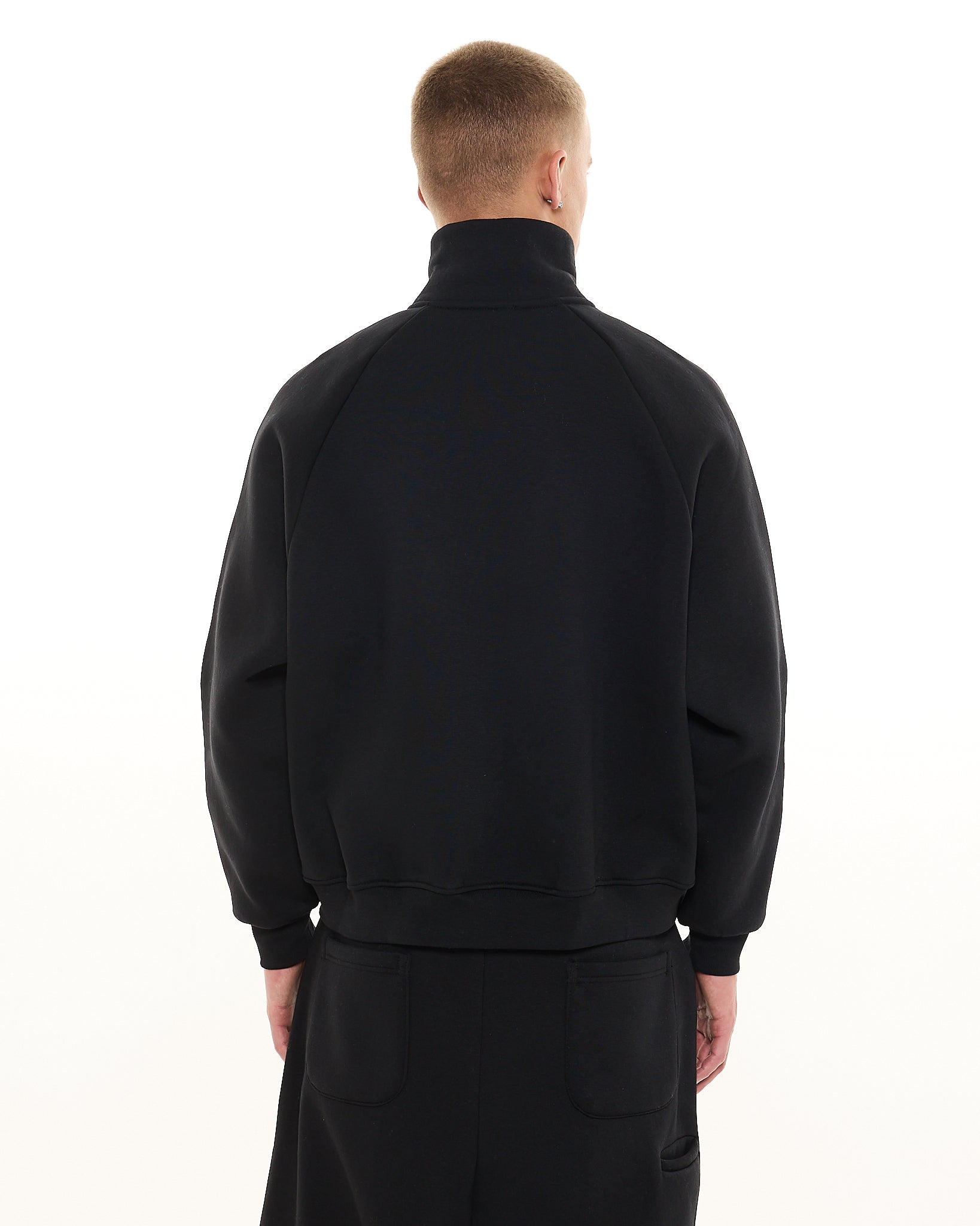 Black Cozy Track Jacket | Sweats Collective