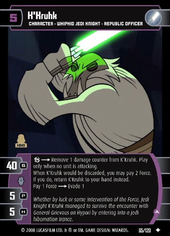 K'Kruhk (A) Card - Star Wars Trading Card Game