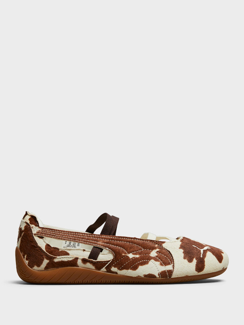 Puma - Speedcat Ballet Cow Print in Chocolate Brown-Warm White – Stoy