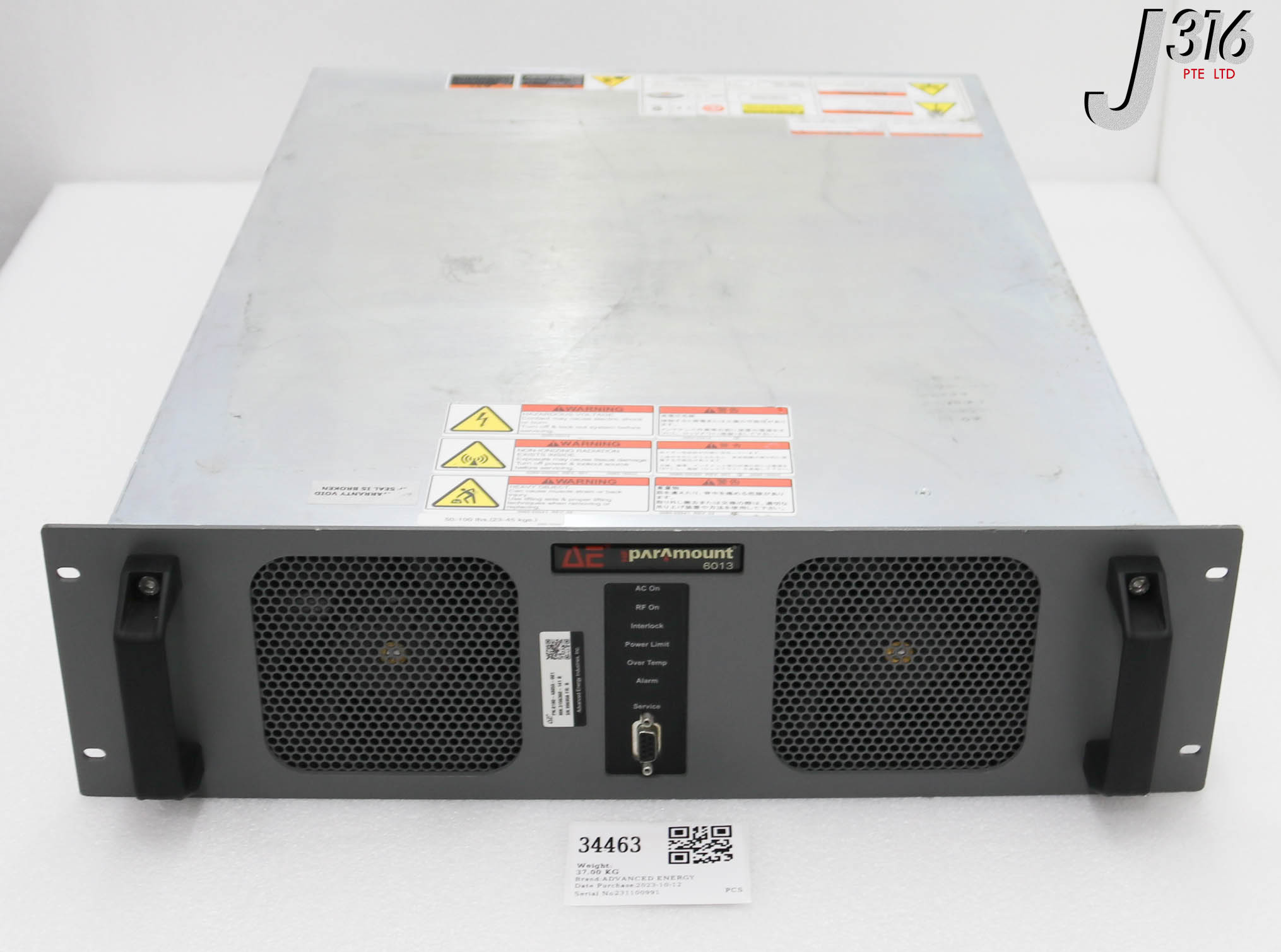 34463 ADVANCED ENERGY RF GEN, HF PARAMOUNT 6013, AMAT 0190-48055