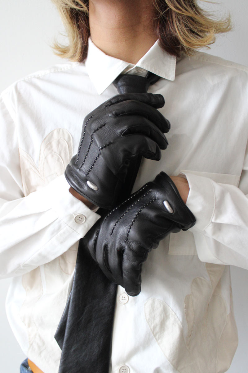 OUR LEGACY | HIS GLOVES / BLACK LEATHER レザーグローブ – STOCK
