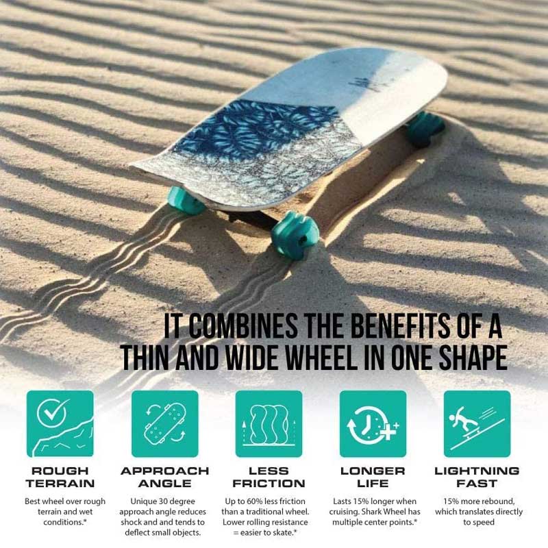 SHARK WHEEL DNA 72MM 78A CLEAR WITH RED HUB 【 シャーク ウィール