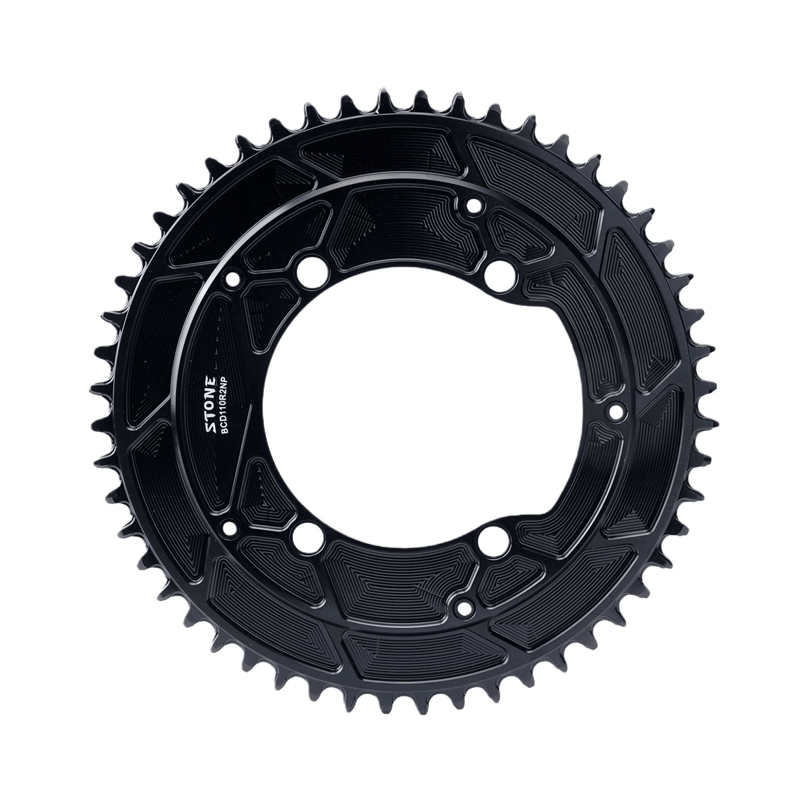 Stone ラウンドAEROカラフルチェーンリング 内径4mmオフセット 110BCD