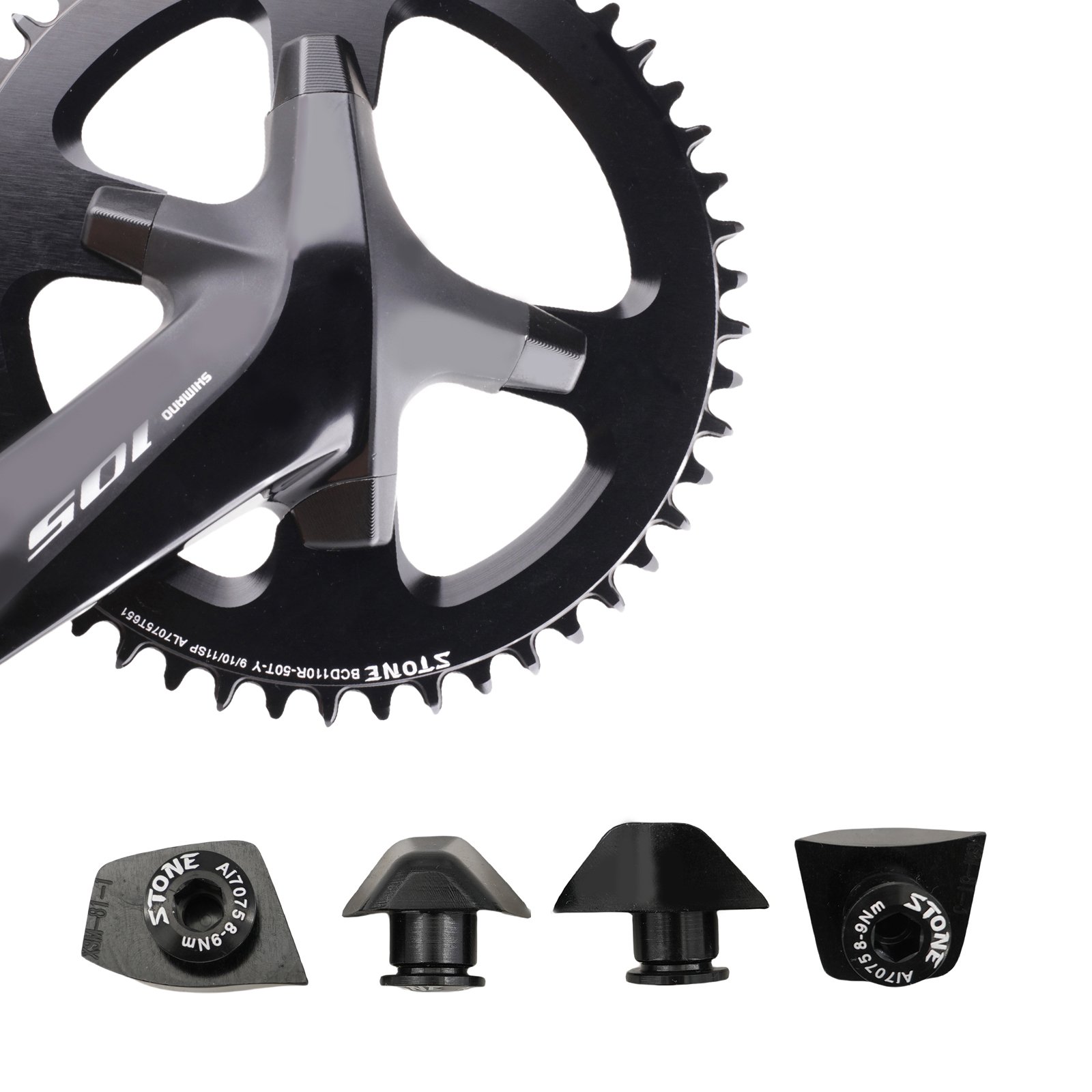 Stone チェーンリングキャップボルト 装飾用 シマノ 105 R7000 R8000