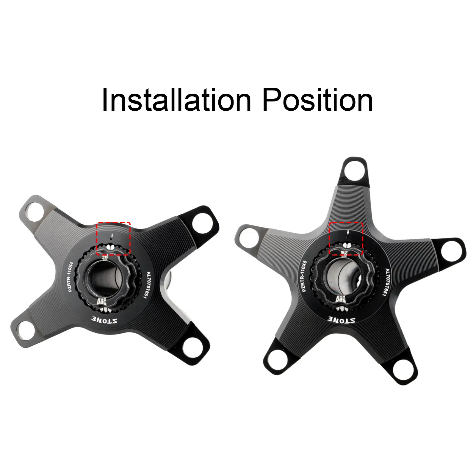 Stone Chainring for Rotor To 110BCD Adapter Spider Converter for