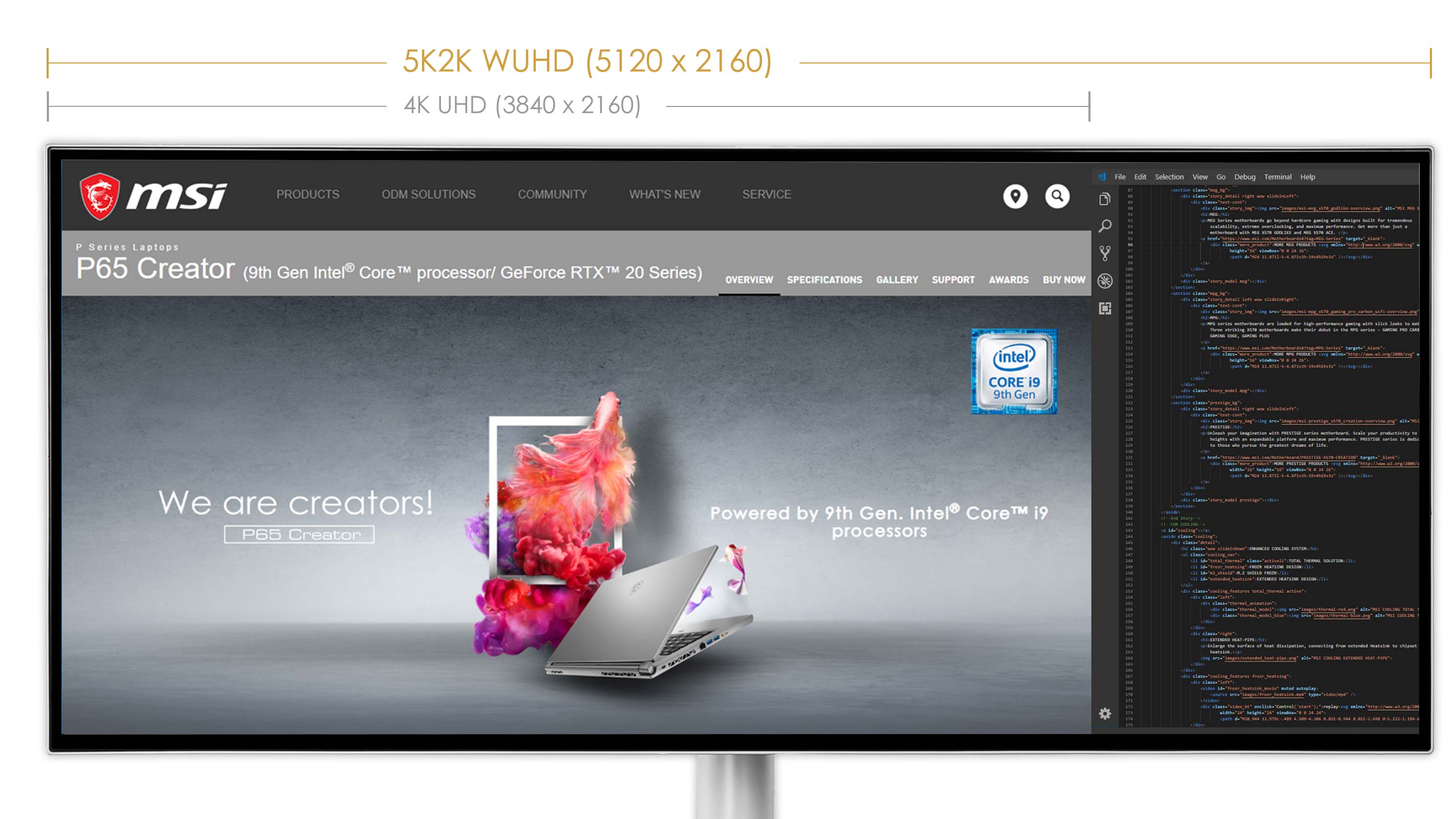 MSI クリエイター向け液晶モニター Prestige PS341WU