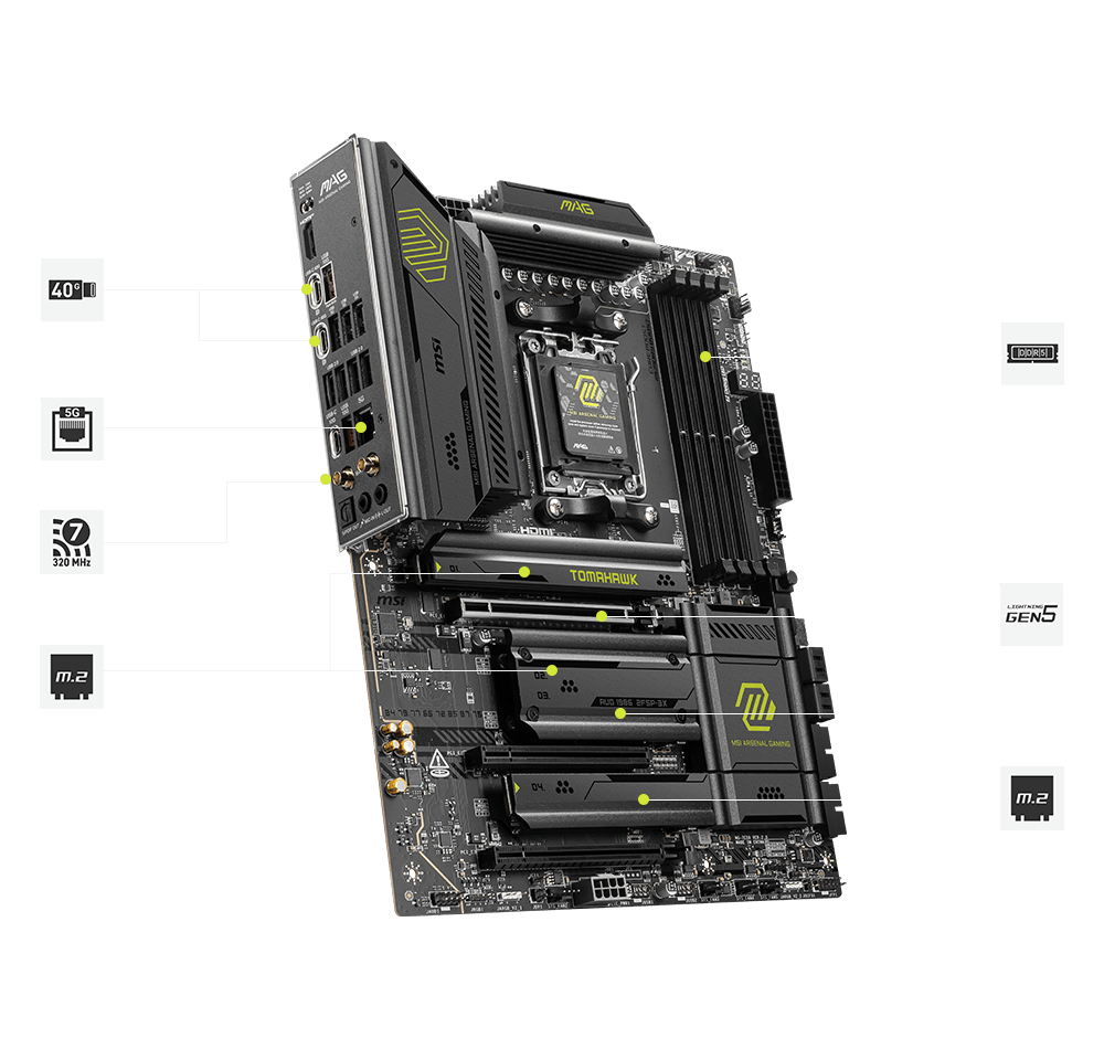 MAG X870E TOMAHAWK WIFI | Gaming Motherboards｜Best Motherboard