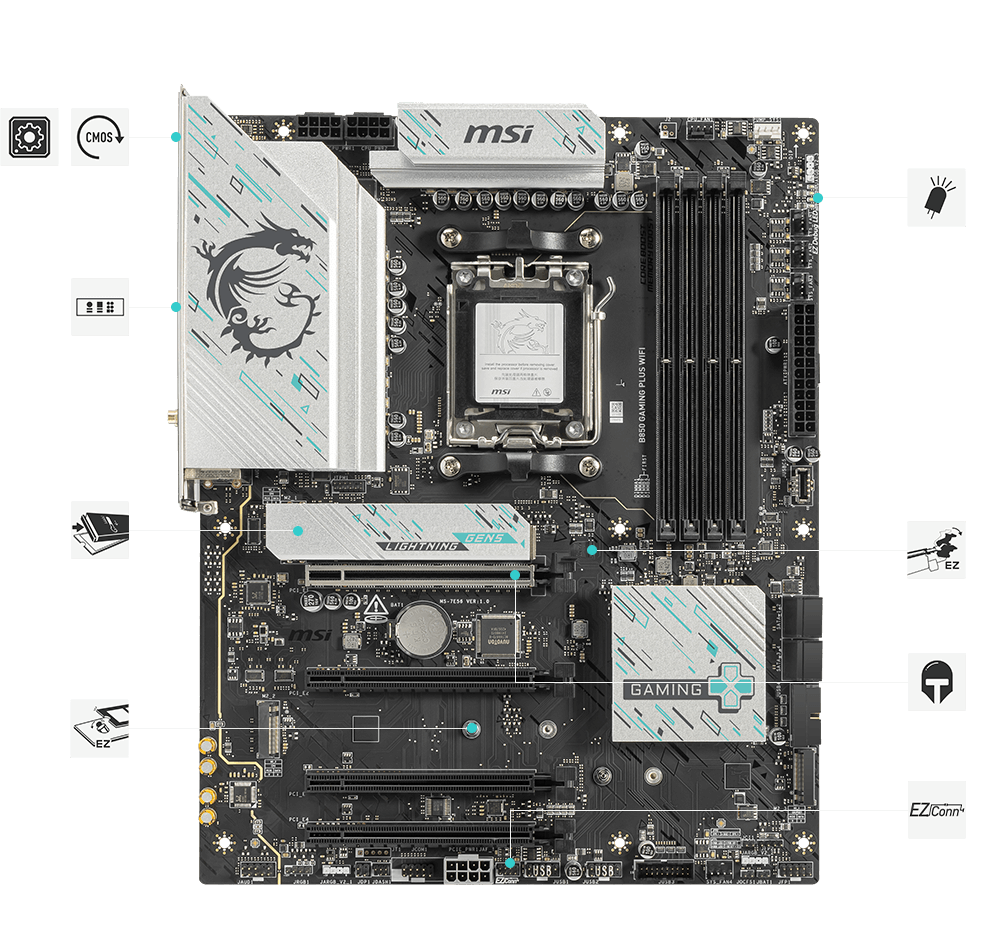 B850 GAMING PLUS | Gaming Motherboards｜Best Motherboard for AI PC