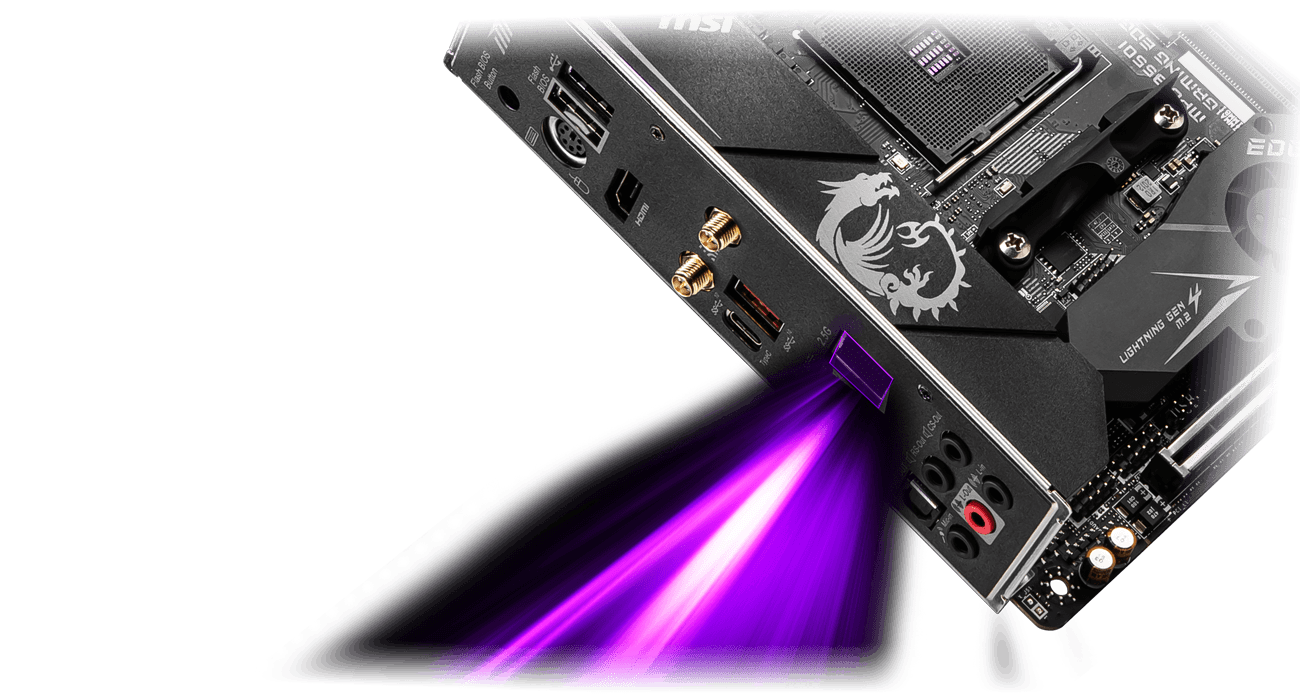 MSI MPG B550I GAMING EDGE WIFI AMD AM4 DDR4 M.2 USB 3.2 Gen 2 HDMI