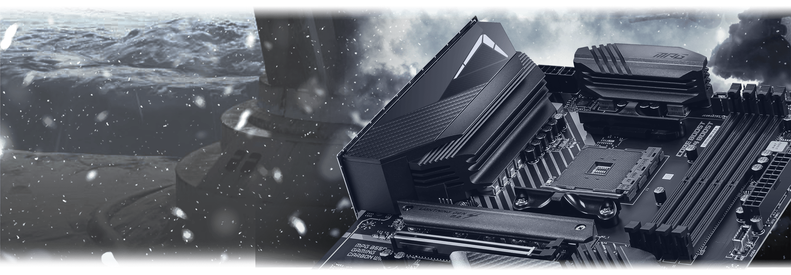 MSI MPG B550 GAMING CARBON WIFI AMD AM4 DDR4 CF M.2 USB 3.2 Gen 2