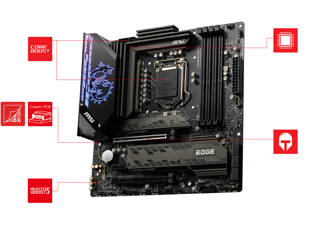 Overview MPG Z590M GAMING EDGE WIFI | エムエスアイコンピューター