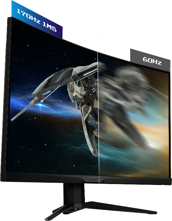 MSI MAG 275CQRF-QD 27 Inch WQHD Curved Gaming Monitor - 1000R