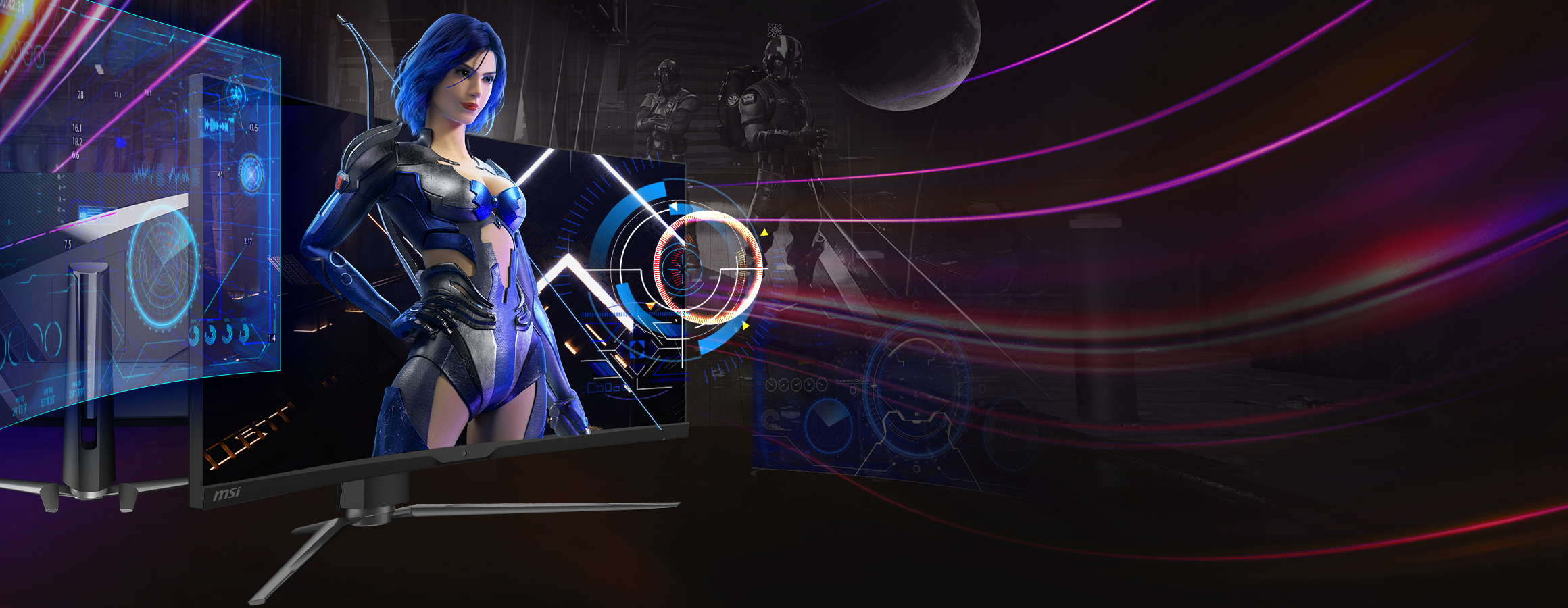 MSI ゲーミングモニター MPG ARTYMIS 323CQR