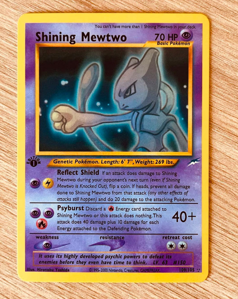 ポケモンカード ひかるミュウツー Shining Mewtwo 英語版 1枚の通販