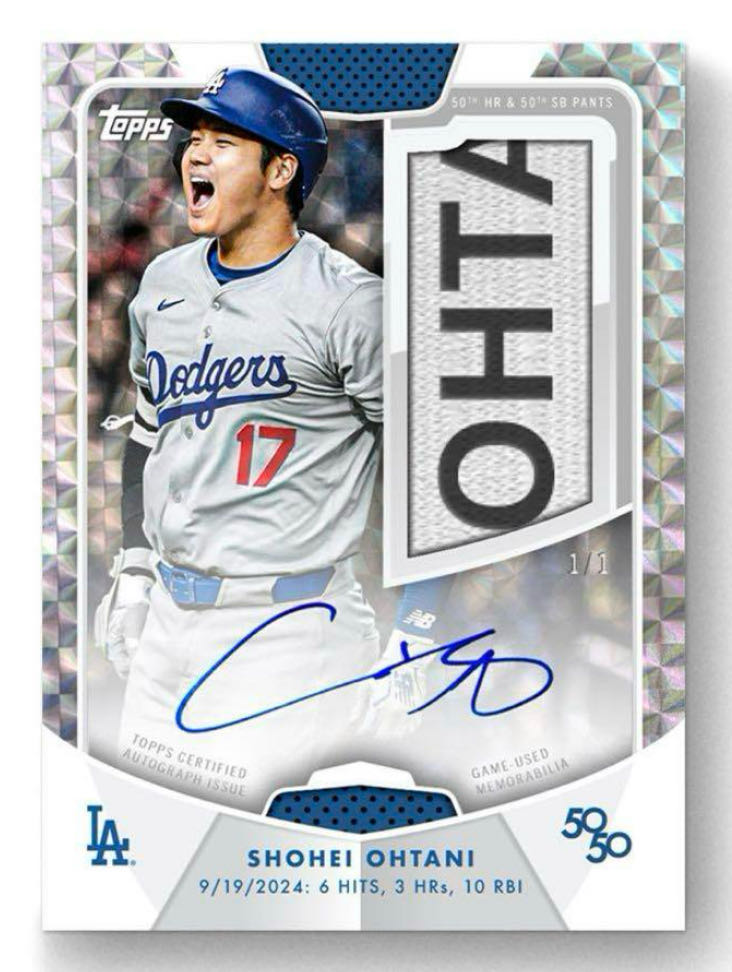 2024 Topps 50/50: 大谷翔平Shohei Ohtani 2BOX 1枚の通販 アイカツ