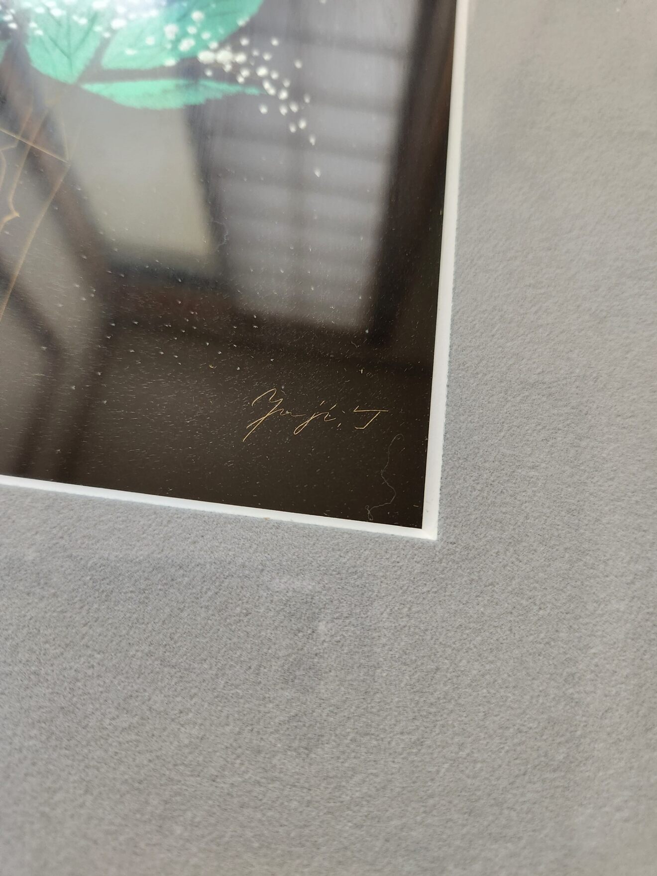 7周年記念価格！輪島塗 沈金】友田裕次「バラ」額装作品／漆芸 アート