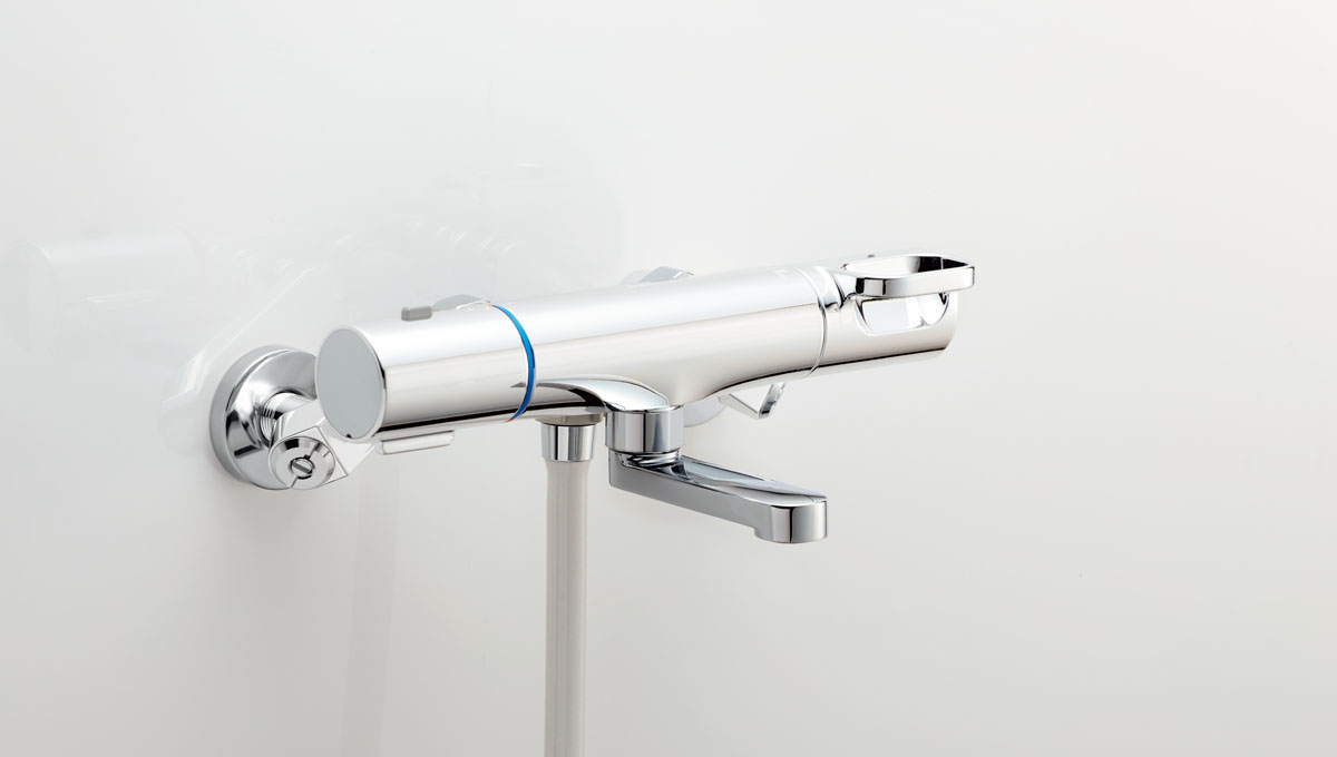 サーモスタット付シャワーバス水栓BF-WM147TX-PU（水栓金具） |展開図