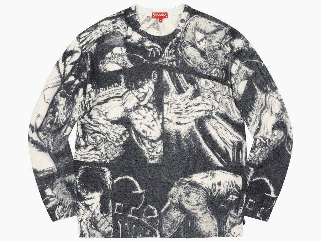 Supreme / The Crow Sweater White | Hype Clothinga