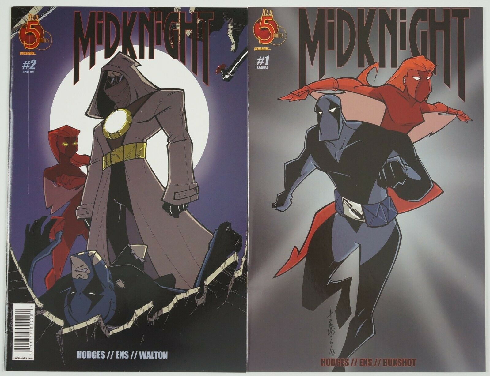 Midknight #1-2 VF/NM complete series - red 5 comics set lot