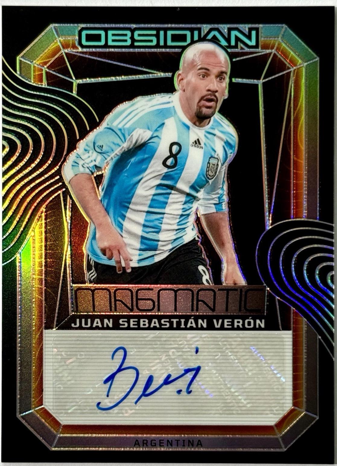 Juan Sebastian Veron #MS-JSV Prices | 2024 Panini Obsidian