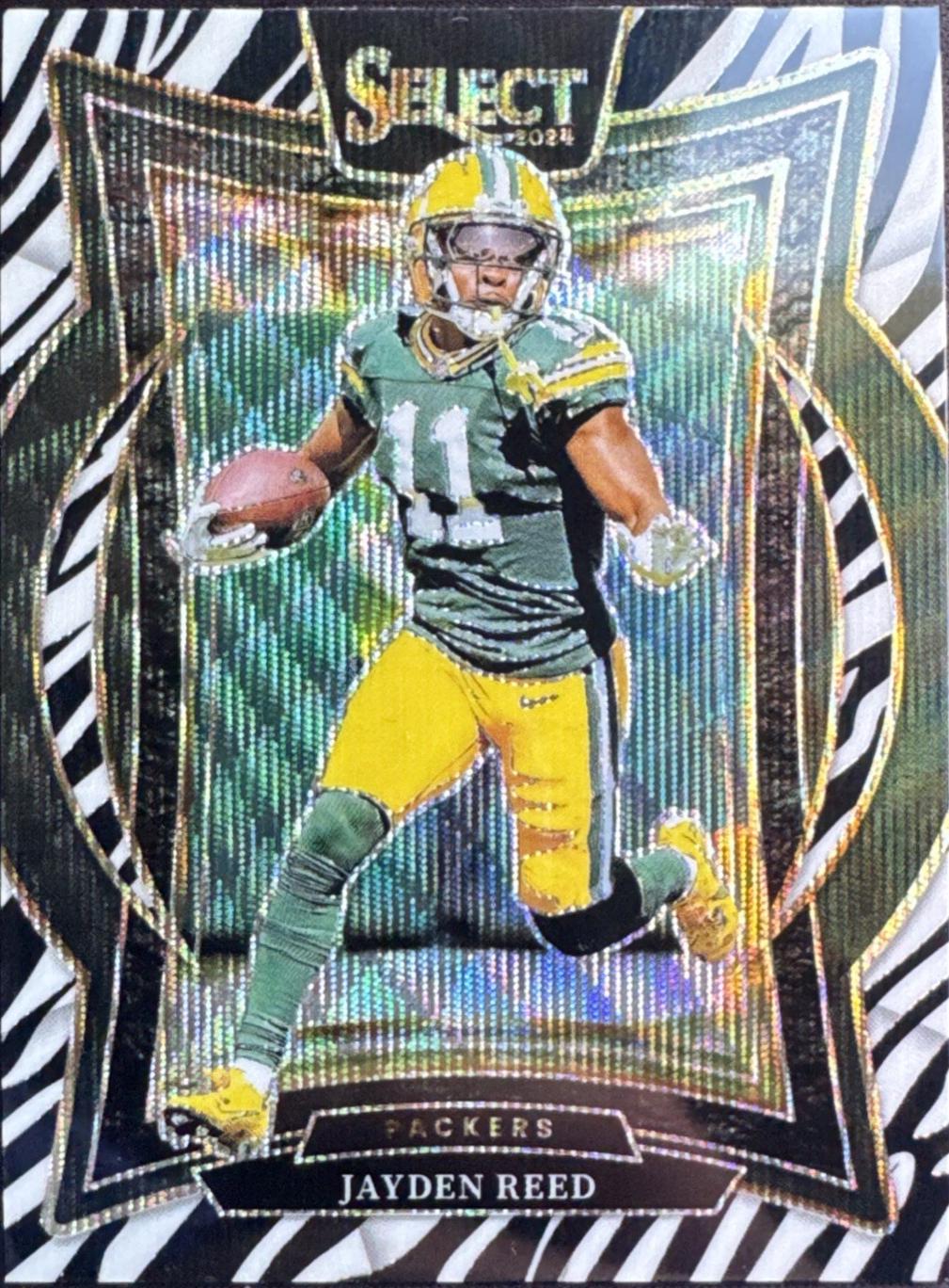 Jayden Reed [Zebra Prizm] #68 Prices | 2024 Panini Select