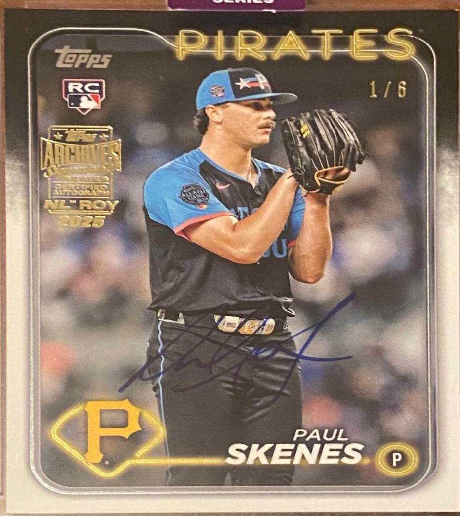 Paul Skenes Prices | 2025 Topps Archives Signature Series