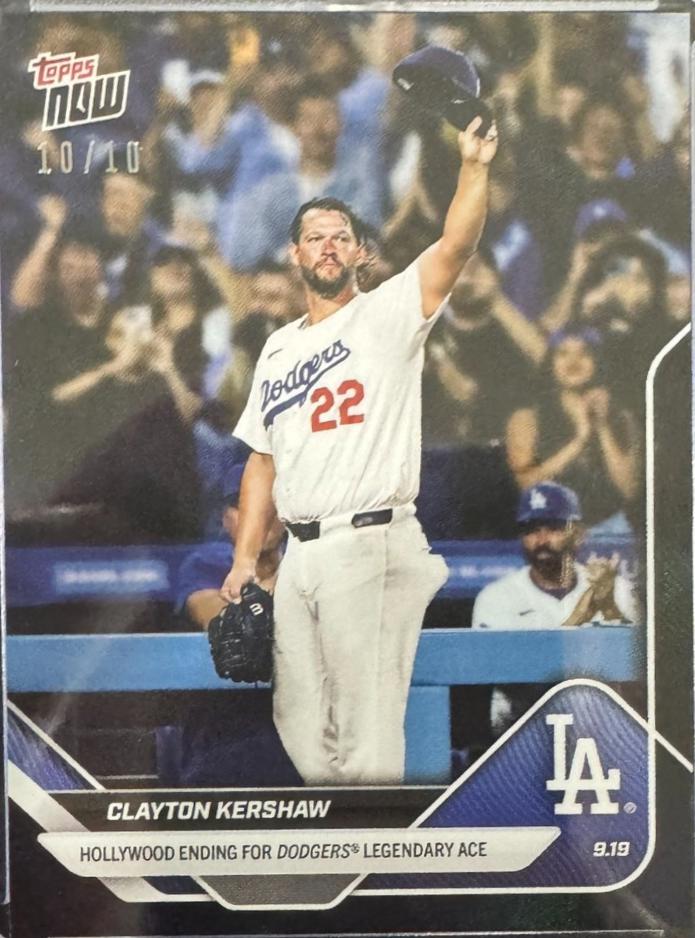 Clayton Kershaw [Black Foil] #734 Prices | 2025 Topps Now