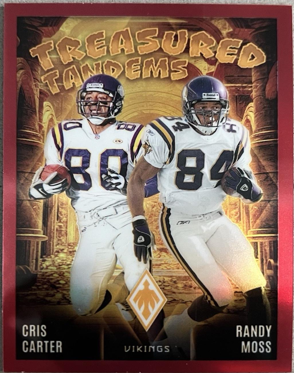 Cris Carter / Randy Moss [Red] #TT-MIN Prices | 2024 Panini