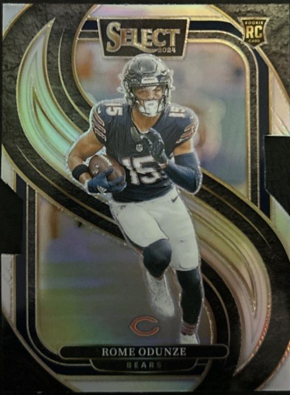 Rome Odunze [Silver Prizm Die-Cut] #136 Prices [Rookie] | 2024
