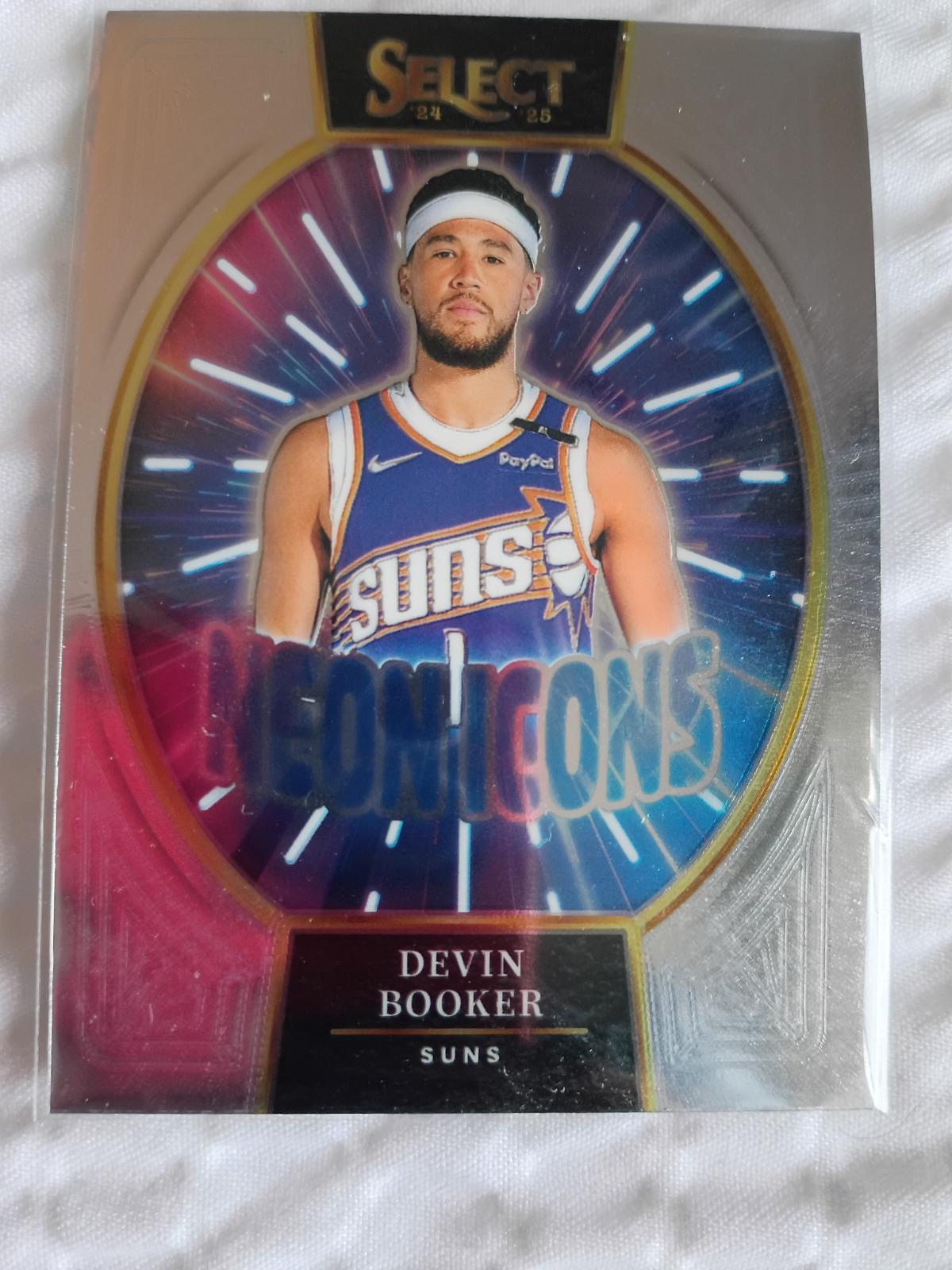 Devin Booker [Silver Prizm] #4 Prices | 2024 Panini Select Neon