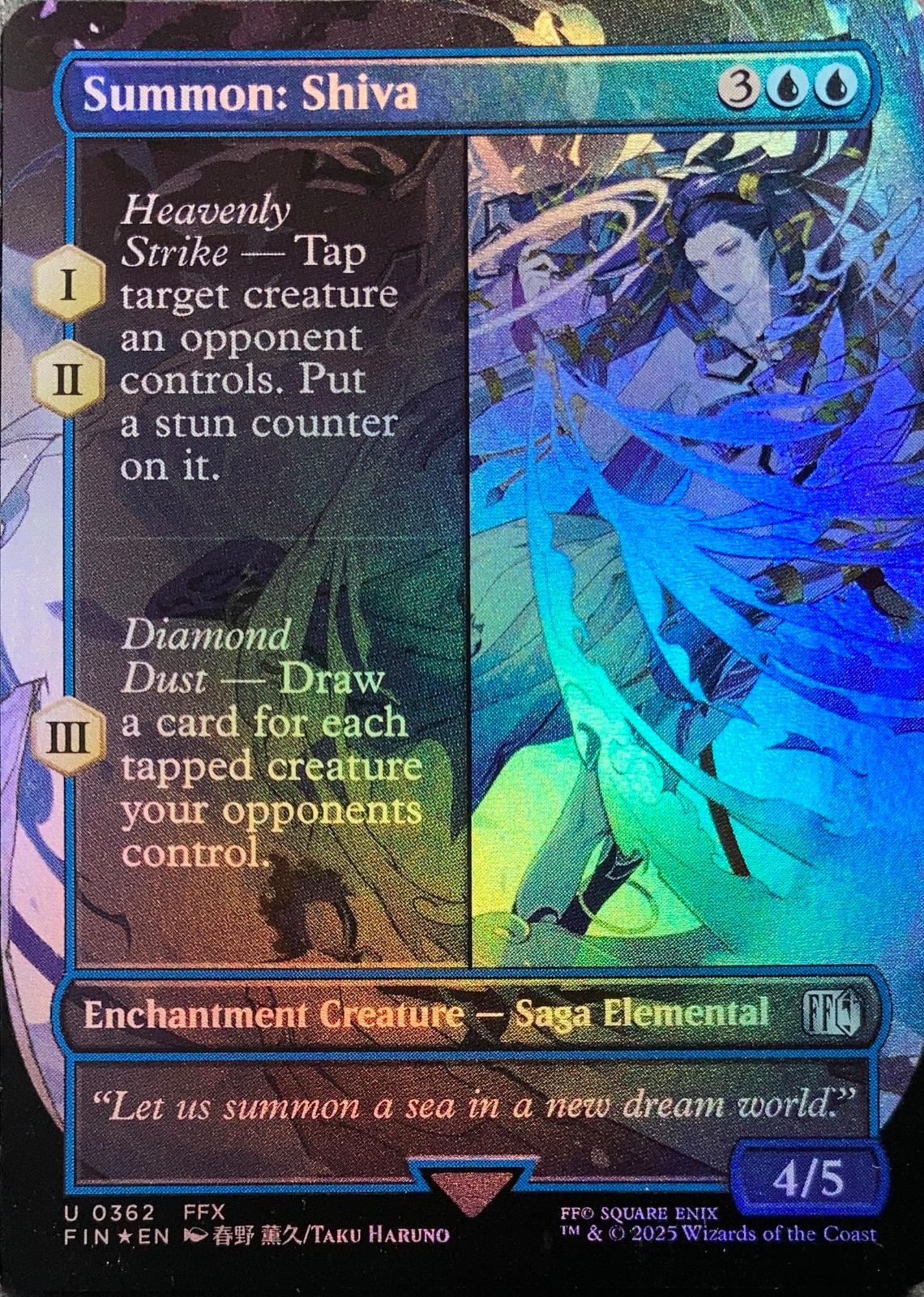 Summon: Shiva [Borderless Foil] #362 Prices | Magic Final Fantasy