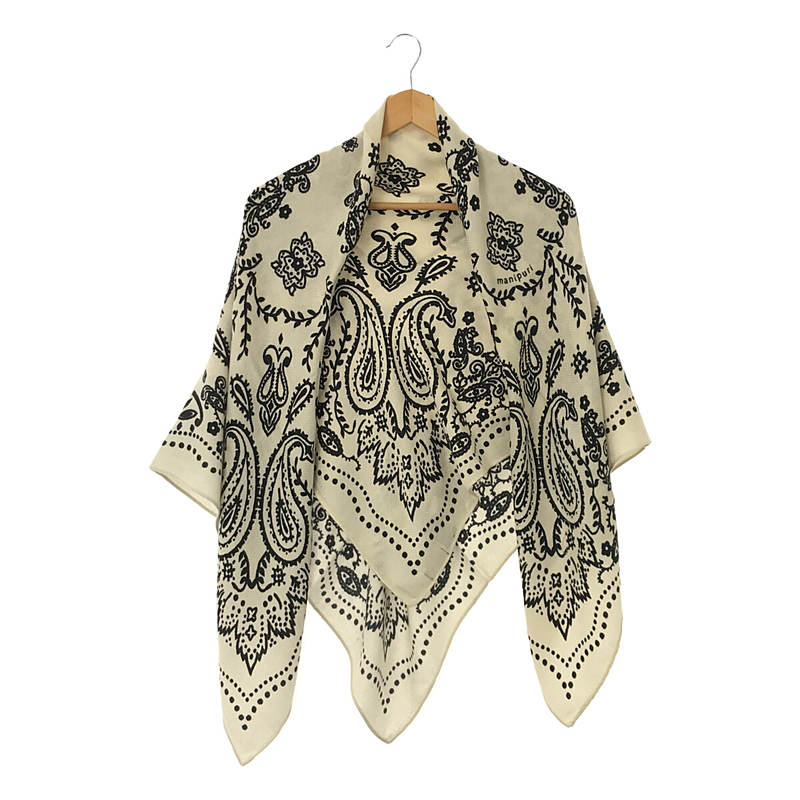 ウールシルクストールヘリンボーン織120 カレイドバンダナ | ブランド