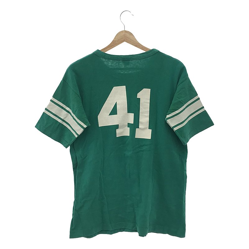 70s〜 ヴィンテージ バータグ ナンバリング 両面プリント フットボール