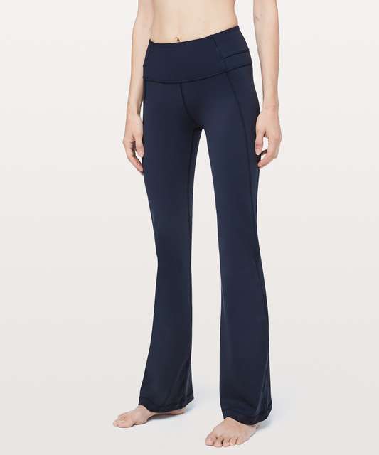 Lululemon Groove Pant II - Black / Net Pop White Black - lulu fanatics